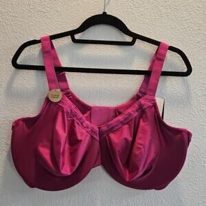 Wacoal 855213 Ultimate Comfort Bra 44DDD Pink Full Coverage NWT $70 Retail